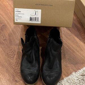 Lucky Brand Women's Black Ankle Booties